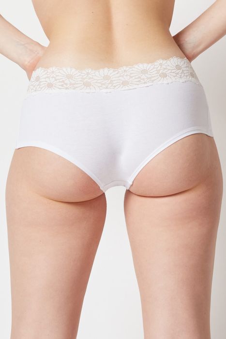 WHITE • 080604 • Boyleg Shorts im 2er Pack • Every Day In Cotton Lace Multipack • Skiny