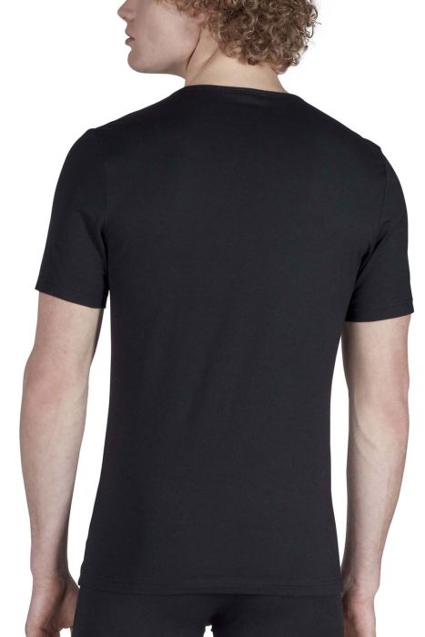 BLACK • 086911 • V-Shirt im Doppelpack • Every Day In Shirt Multipack • Skiny men